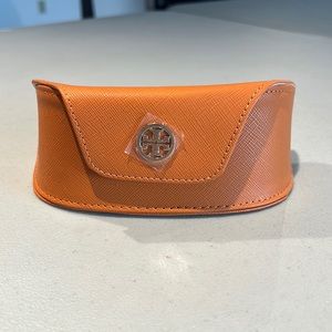 Tory Burch Orange Eyeglass Case Large